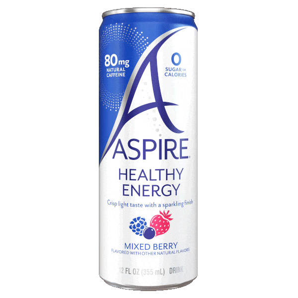Image of a can of Mixed Berry flavor Aspire Drink