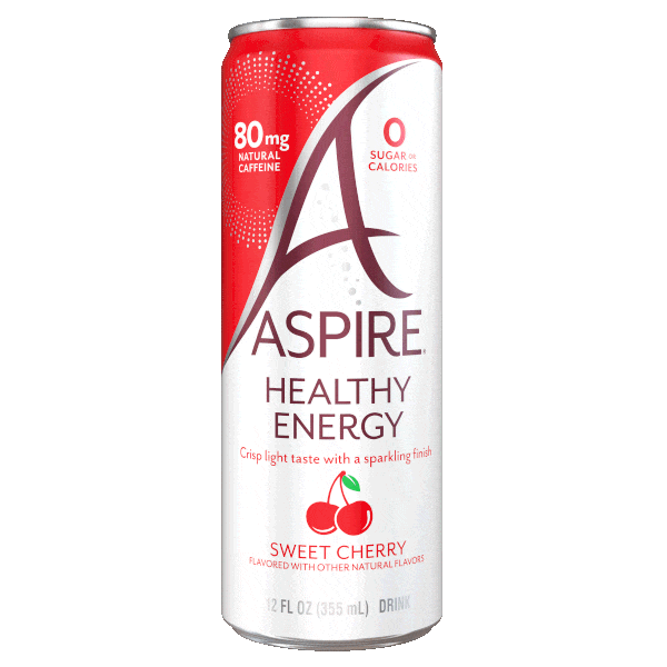 Image of a can of Sweep Cherry flavor Aspire Drink
